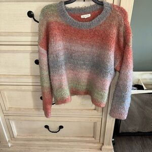 Blu Pepper Multicolor Fuzzy Sweater